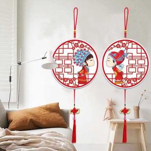 不用装裱钻石画2024新款点贴钻适合结婚款送人婚礼新婚喜字十字绣