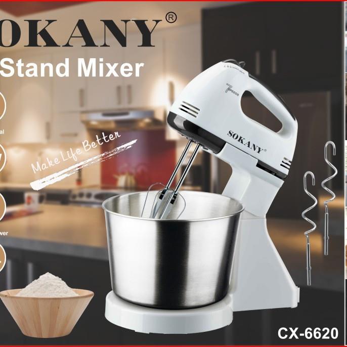 SOKANY6620台式电动打蛋器外贸手持打蛋机烘焙打奶油面糊搅拌