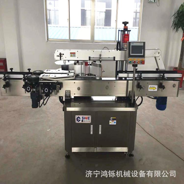 加快玻璃瓶三面贴标机上下对齐圆瓶贴标机方瓶贴标机