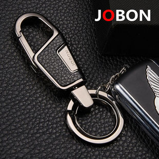 jobon中邦高档汽车男士腰挂钥匙环挂件网红钥匙圈创意匙扣