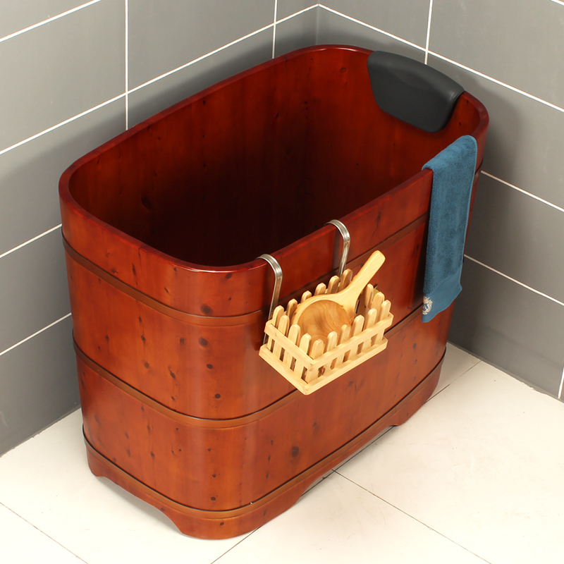 高端自动加热泡澡桶木桶大人沐浴桶桶家用洗浴盆香柏木质浴缸