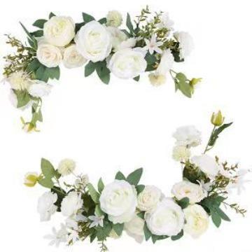 花逸婚礼迎宾牌水牌花指示牌花艺指引牌放仿真绢花花艺婚庆道具