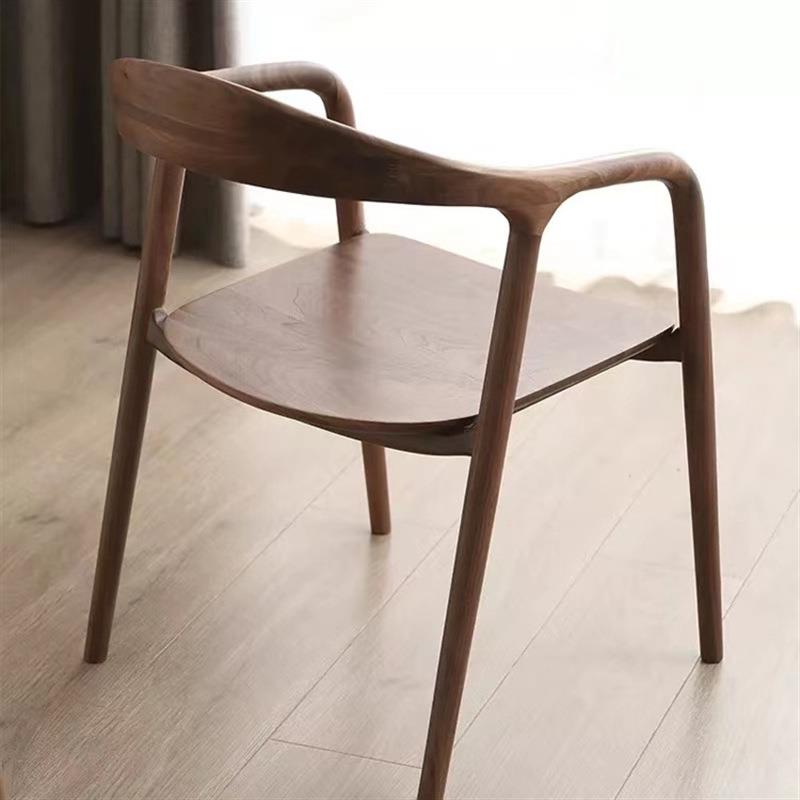 北美黑胡桃木舒美特餐椅轻简白蜡木轻奢现代简约北欧新中式书桌椅
