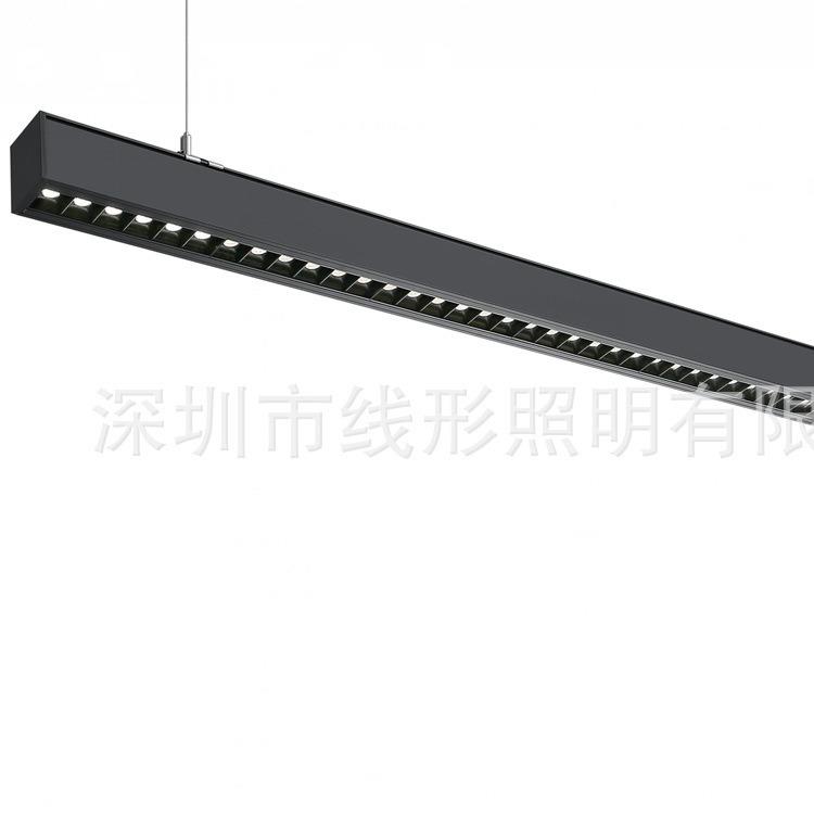 长条办公灯铝方通灯室内线条灯吸顶线条灯LED办公吊灯长条灯