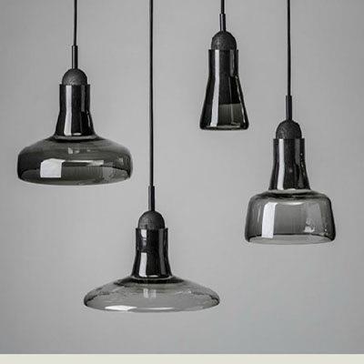 创意北欧艺术灯饰玻璃阴影吊灯吧台餐客厅客厅单头吊灯LED灯具