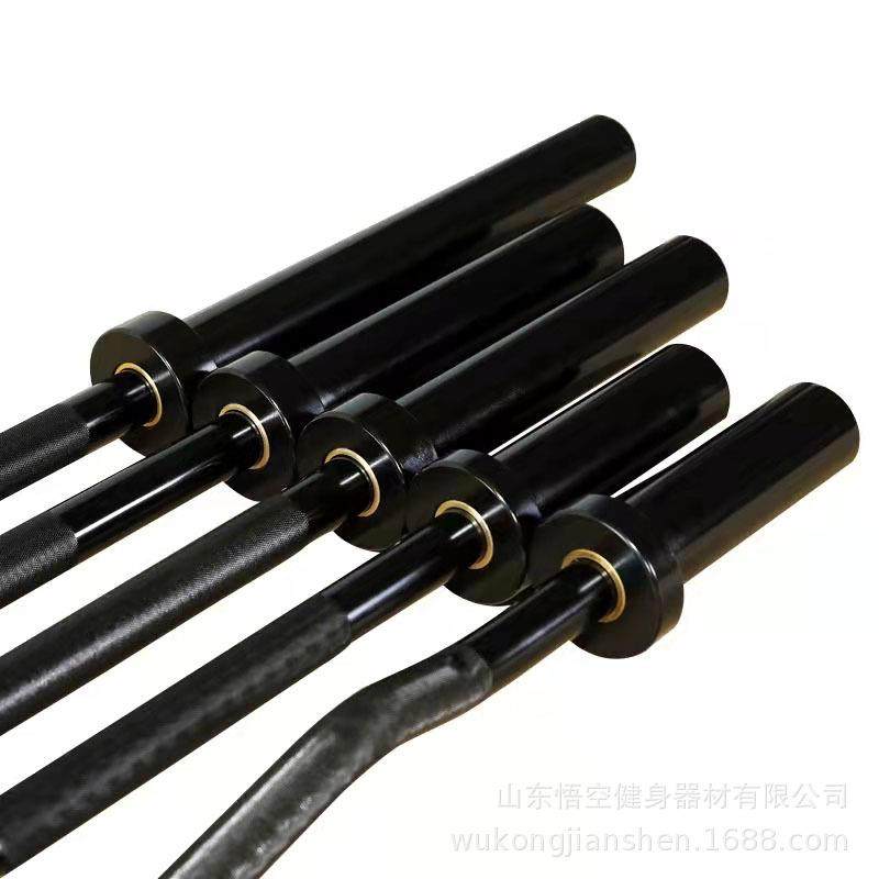 奥杆杠铃杆健身房1.2m1.5m1.8m举重奥杆健身器材黑色奥杆