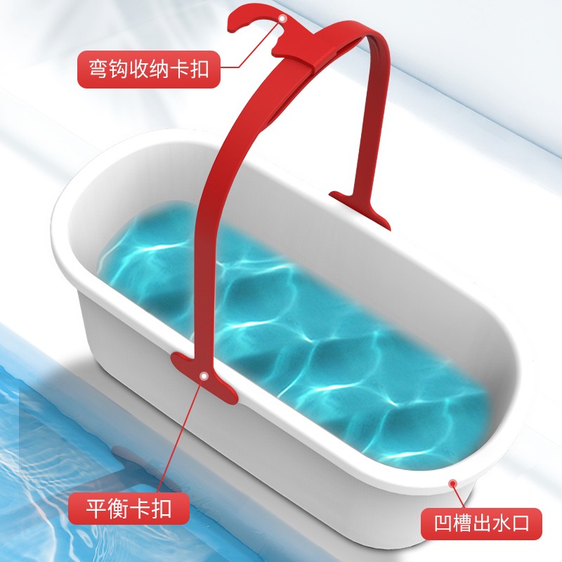 清洁水桶拖桶塑料桶 家用平板海绵拖把清洗桶长方形储水桶