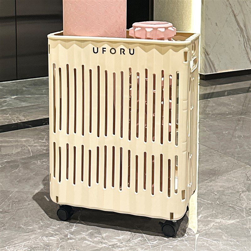 瑜伽垫收纳筐类装备收纳架家用可折叠夹缝置物箱