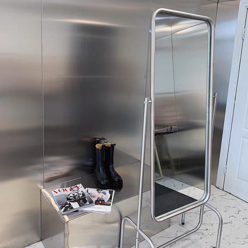全身镜时髦穿衣镜可移动工作室落地试衣镜子