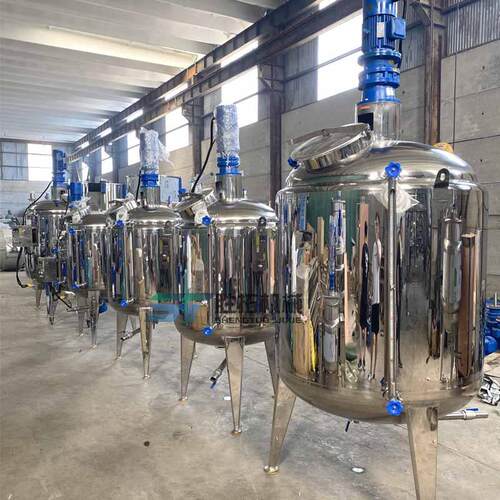 不锈搅拌罐水性胶水钢电加热搅拌罐体液肥料高乳化罐盘管速202310