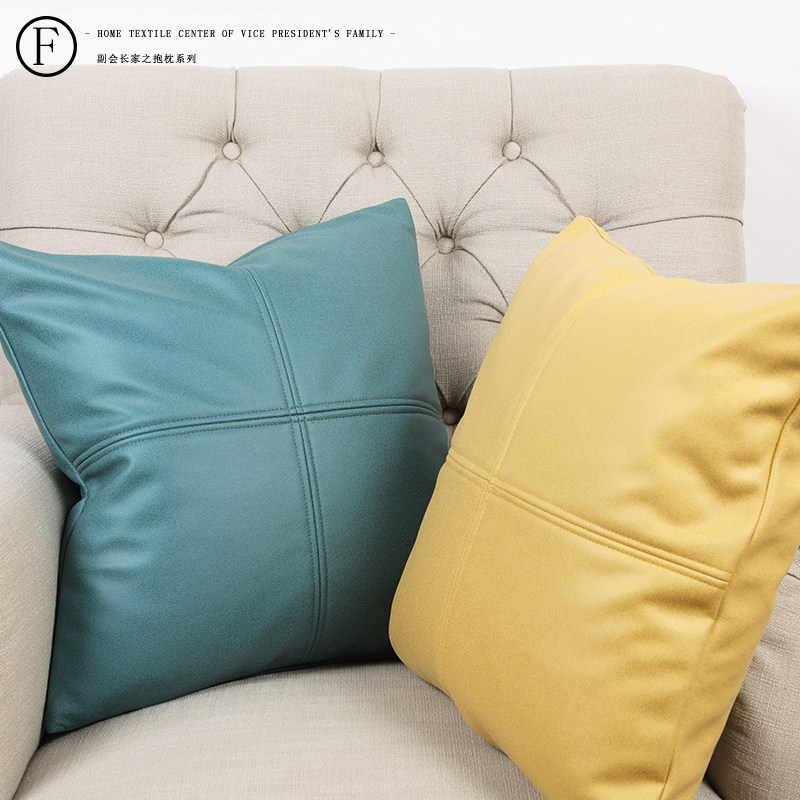 纯色哑光科技布仿皮拼接抱枕沙发抱枕靠垫抱枕靠背腰枕抱枕,居家布艺,靠垫/抱枕,淘宝优惠券,粉丝福利购,淘宝优惠卷