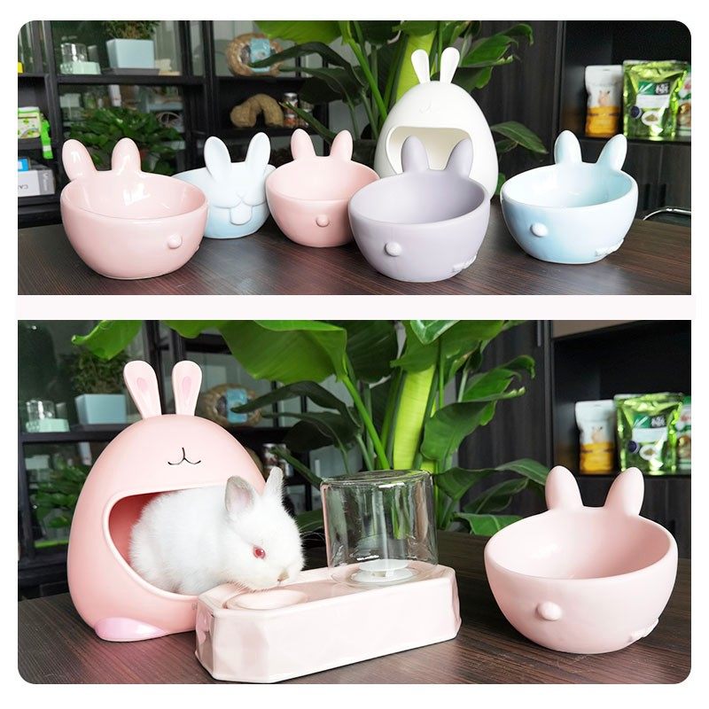 宠物陶瓷食盆饮水机 不湿毛 兔子龙猫豚鼠陶瓷纳凉窝宠物碗,宠物/宠物食品及用品,兔兔食盆,淘宝优惠券,粉丝福利购,淘宝优惠卷