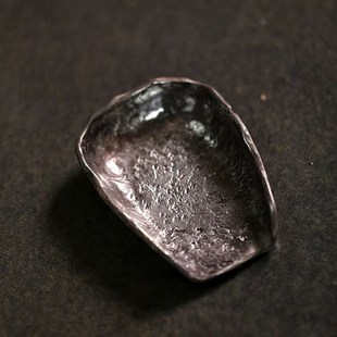 纯手工纯锡锯钉茶则茶荷复古风手工锤目纹茶功夫茶具