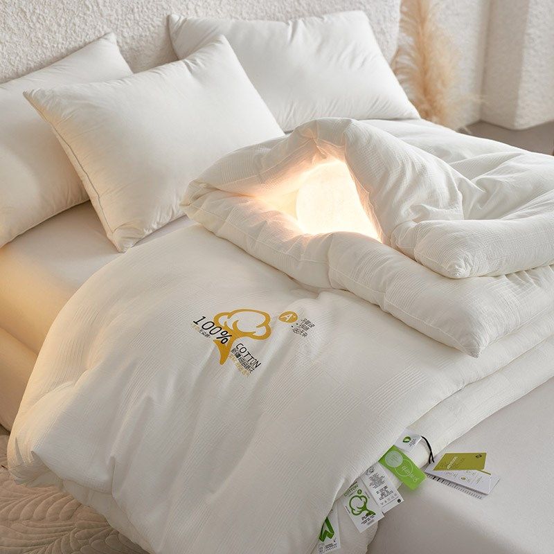 A类全棉无染色水洗提花细棉棉花被四季款春秋被加厚冬被棉絮,床上用品,棉花被,淘宝优惠券,粉丝福利购,淘宝优惠卷