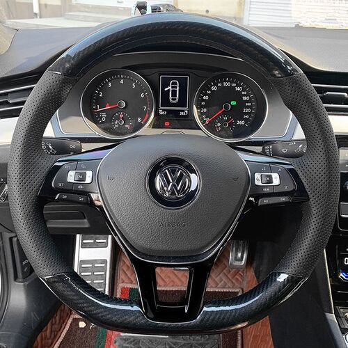 大众凌渡方向盘套15-17-18-19-21-22款凌度L把套手缝全包