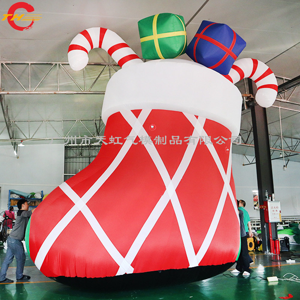 圣诞节装饰庭院布置道具 圣诞礼物铃铛靴子仿真圣诞气模