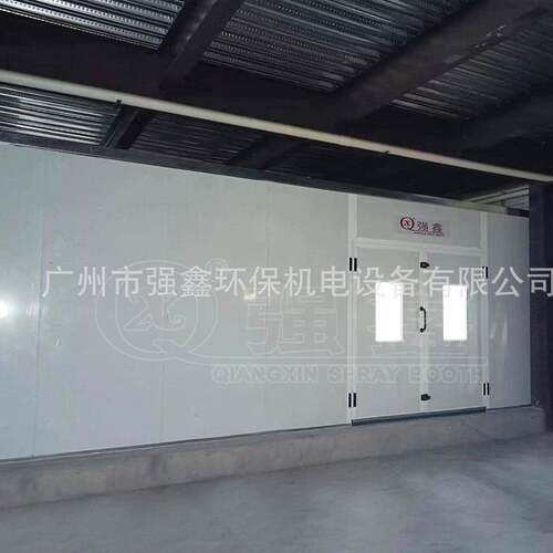 广州直水式喷漆房001水帘柜可定工制销军广告标识源喷漆设备厂家