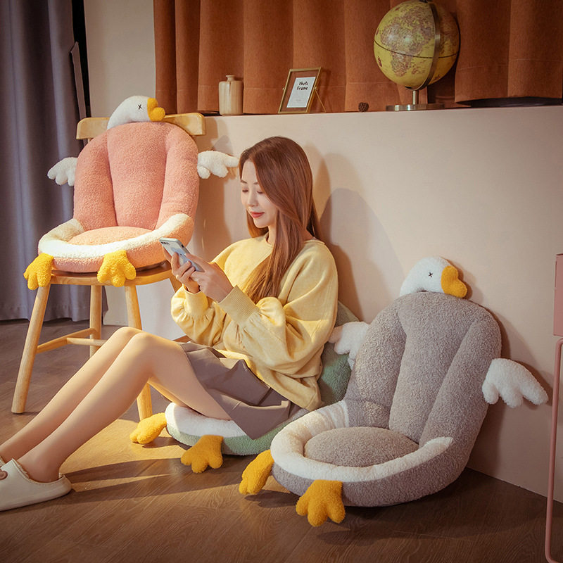 大鹅坐垫办公室久坐护腰靠背一体宿舍椅子座椅屁股垫子椅垫屁垫软,居家布艺,椅垫,淘宝优惠券,粉丝福利购,淘宝优惠卷