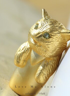 纯银龇牙小猫项链可爱哈基米哨子吊坠送男女朋友生日礼物创意挂件