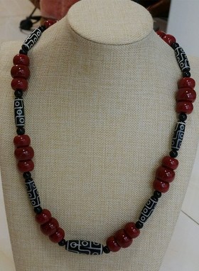 热卖藏装藏族舞蹈配饰 藏式项链 不掉色仿珊瑚项链毛衣链拍照道具