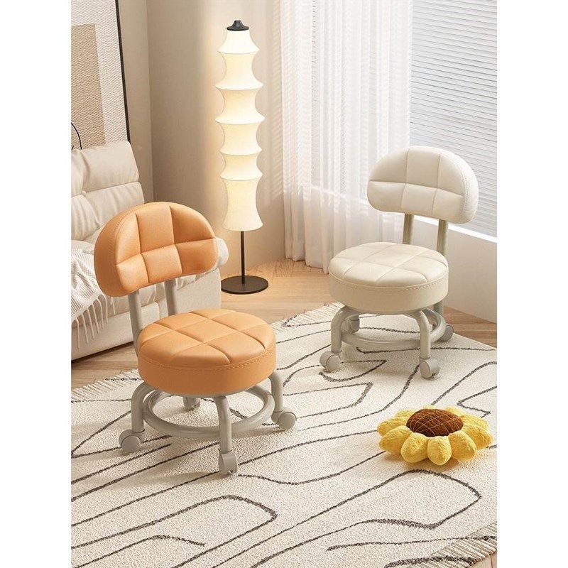 万向轮小b凳子金属滑轮矮凳美缝儿童板凳换鞋凳门口家用椅子靠背,住宅家具,万向轮凳,淘宝优惠券,粉丝福利购,淘宝优惠卷