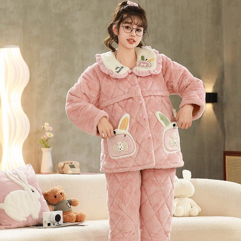 冬季法兰绒月子服夹棉加厚款孕妇睡衣加大码产妇产后哺乳衣12月份,孕妇装/孕产妇用品/营养,家居服套装,淘宝优惠券,粉丝福利购,淘宝优惠卷