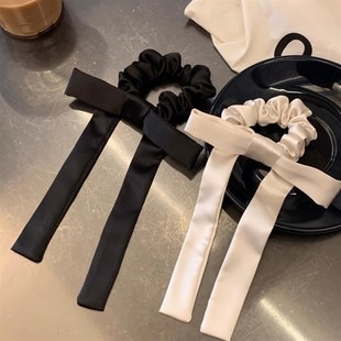超仙氛围感蝴蝶结飘带大肠发圈女气质后脑勺装饰头花发绳发饰头绳