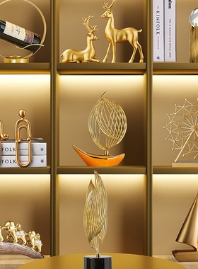 客厅酒柜装饰品摆件家居饰品创意红酒架办公室高档工艺品摆设