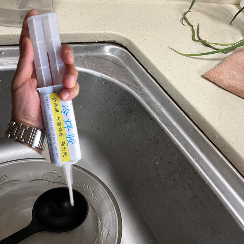 厨房洗碗盆漏水修补胶不锈钢水槽边缘缝隙防水防霉胶洗菜盆补缝胶