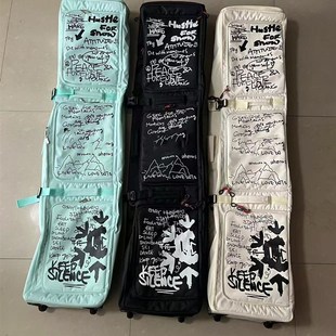 滑雪板包单双板通用带轮可托运分仓防水板包滑雪装备包单双肩背包
