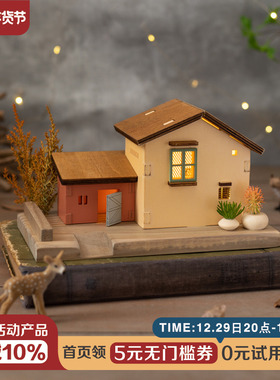 阿楹 木开装饰品物件床头电视柜展示书架ns家居屋放格小摆件