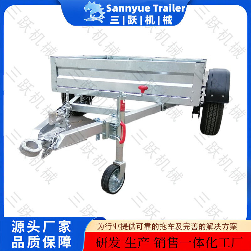 平顶箱式拖车型号齐全 热镀锌箱式拖车价格