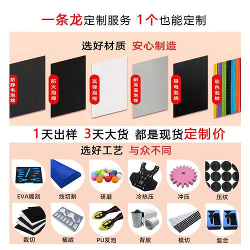 vev978a泡棉片材卷材防火燃弹防静电ea板材ev阻a内衬定制厂家