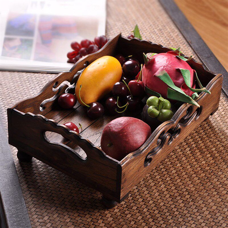 木雕镂空果盘 东南亚客厅茶几摆件 木质果盘,家居饰品,果盘/果篓,淘宝优惠券,粉丝福利购,淘宝优惠卷