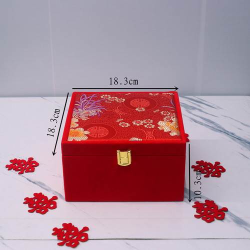 订婚彩礼钱盒子礼金盒结婚用品箱礼彩子盒-12万元聘礼提亲礼8高档
