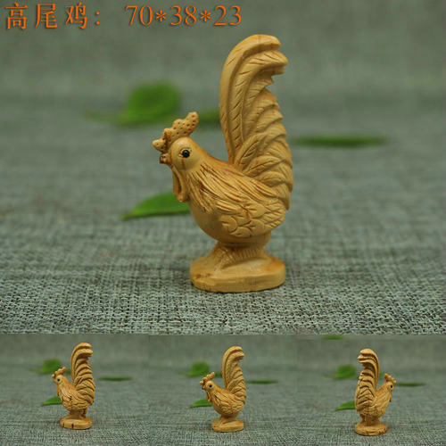 陈雕匠黄杨木雕十二生肖手把件鼠牛虎兔龙蛇马羊猴鸡狗猪动物摆件