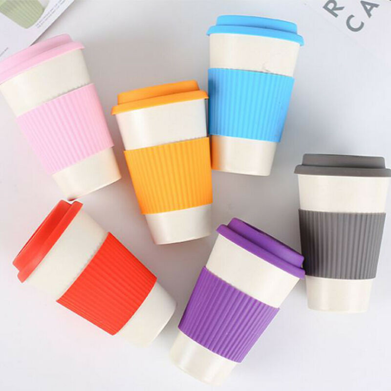 Colors Travel Reusable Bamboo Fibre Coffee Cup Eco-Friendly