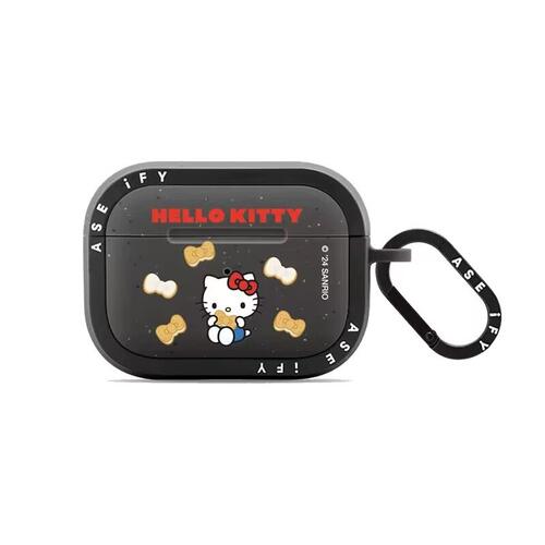 C联名HelloKitty凯蒂猫饼干贴纸AirPods4耳机保护套适用小恐龙5代AirPods Por2苹果蓝牙耳机壳星空线条小狗