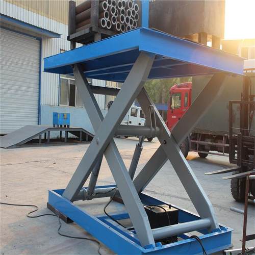 固定剪叉式升降机电动液压升降平台仓库仓房货物提升机