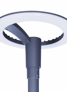 ZOLAI 压铸工厂30w60w90w环形单臂太空环 led庭院灯头 公园灯