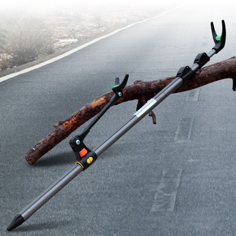 钓鱼支架撑杆插地多功能收缩定位炮台支架钓箱超硬大物架杆