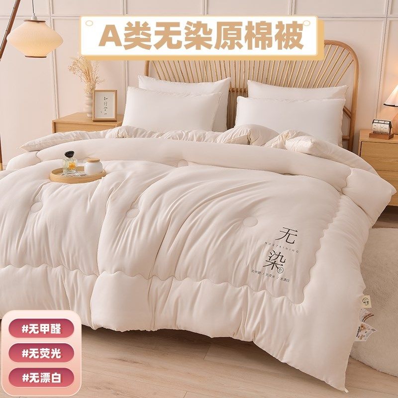 A类家用棉被子加厚保暖原棉冬被单双人学生宿舍四季通用春秋被芯,床上用品,化纤被,淘宝优惠券,粉丝福利购,淘宝优惠卷