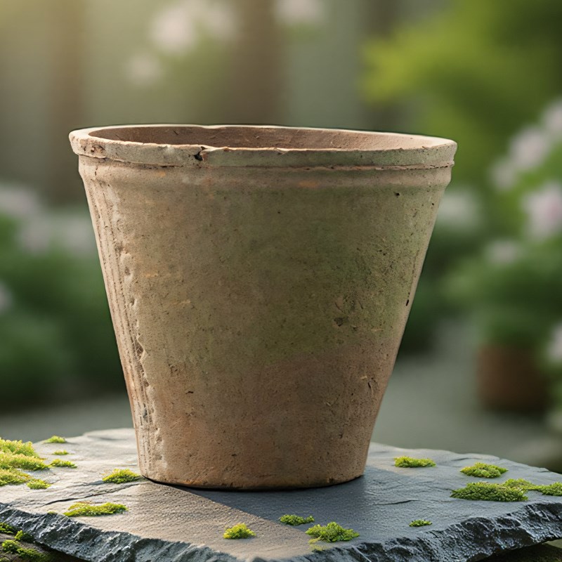 做旧红陶花盆粗陶多肉绿植盆器大号陶土透气盆泥瓦盆家用兰花陶盆