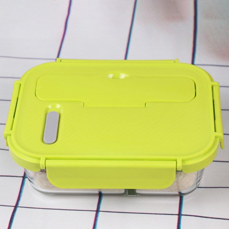 玻璃饭盒带盖密封分隔型上班家用保鲜盒大容量微波炉用便当盒,收纳整理,食物收纳盒,淘宝优惠券,粉丝福利购,淘宝优惠卷