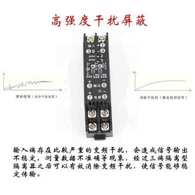 电位计信号隔离变送器转换电流模拟量模块滑线电阻0-50k转4-20ma