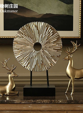 鹿摆件家居饰品客厅书柜电视柜装饰玄关轻奢现装饰品