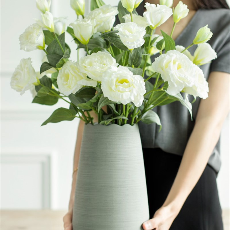 仿真花高端花艺摆件轻奢餐桌花束客厅装饰插花假花摆设防真