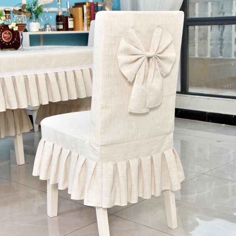 简约现奶油风亚麻餐桌椅套连体蝴蝶结老式木椅子套罩布艺凳子套,居家布艺,椅套/椅垫,淘宝优惠券,粉丝福利购,淘宝优惠卷