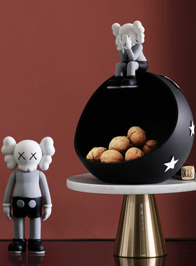 创意轻奢玄关放钥匙收纳托盘客厅入户进门口鞋柜软装饰品摆件