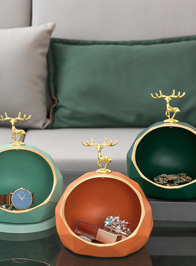 入户门口鞋柜创意玄关放钥匙收纳摆件客厅家居桌面现装饰品